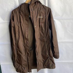 Columbia rain jacket with hood size small